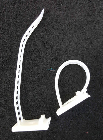 Self adhesive mount for cable / hose management (white) - 2 pcs - #myaquariumshops#